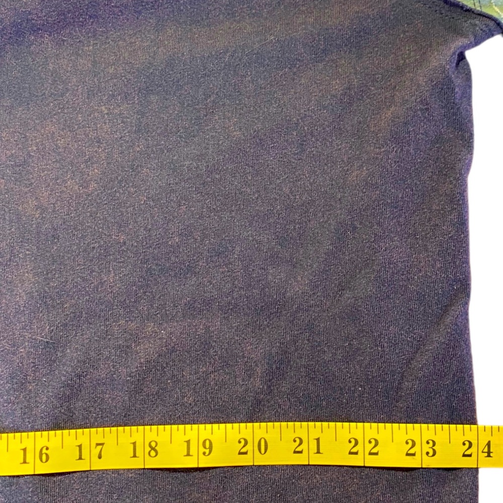 SOLD Free People We The Free Marley Cardigan Tee Top Purple Multi Size Large - Picture 12 of 13